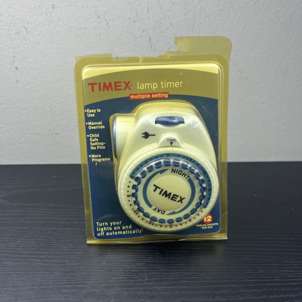 Timex Multiple Setting Lamp & Appliance Timer New Sealed In Package Plug In